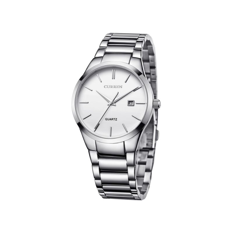 CURREN 8106 Analog Watch for Men – Silver