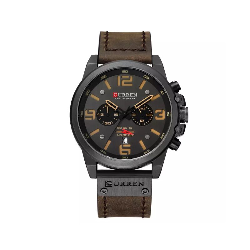 CURREN 8314 Belt Quartz Watch for Men – Dark Brown