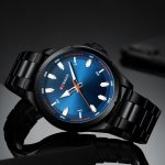 CURREN 8320 Business Series Stainless Steel Watch for Men – Black & Blue