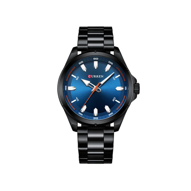 CURREN 8320 Business Series Stainless Steel Watch for Men – Black & Blue