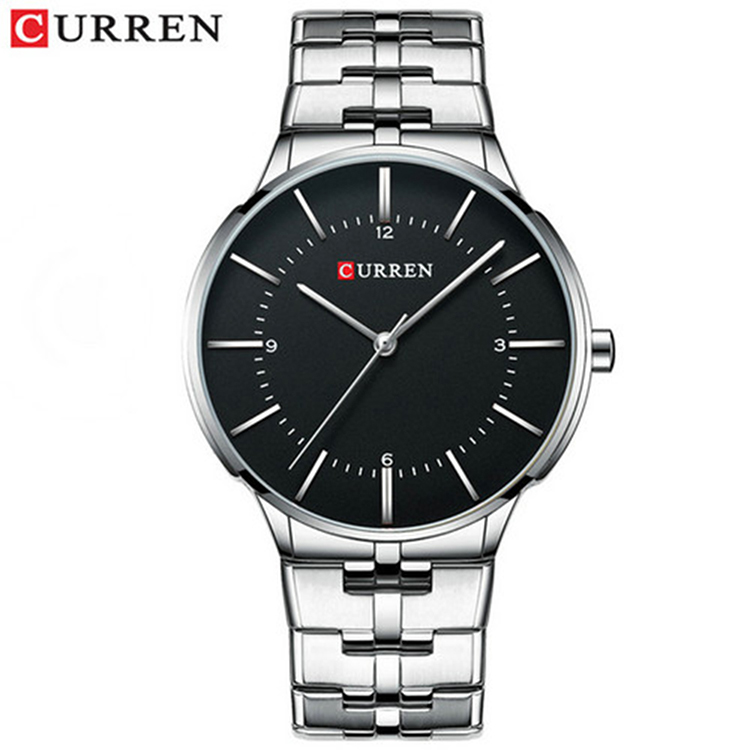 CURREN 8321 Quartz Watch for Men – Silver & Black