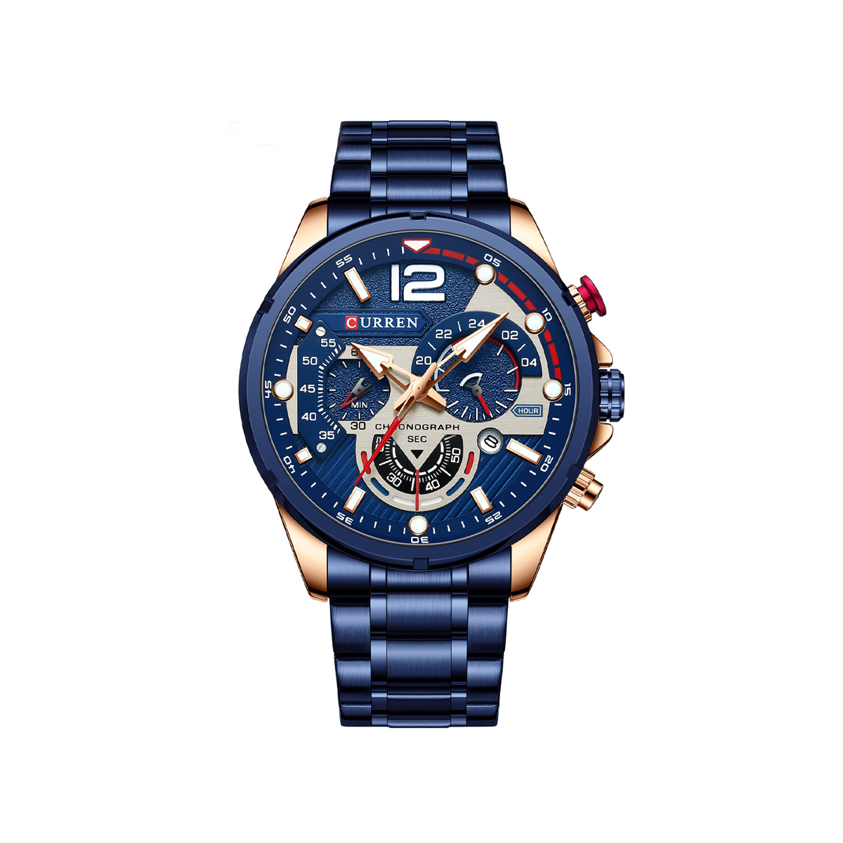 CURREN 8395 Luxury Brand Watch for Men – Blue