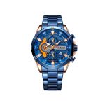 CURREN 8402 Chronograph Stainless Steel Watch for Men – Blue