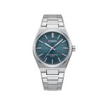 CURREN 8439 Luxury Stainless Steel Quartz Men Wristwatch- Silver Blue