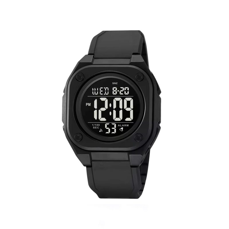 SKMEI 2160 Electronic Luminous Sports Watch-Black