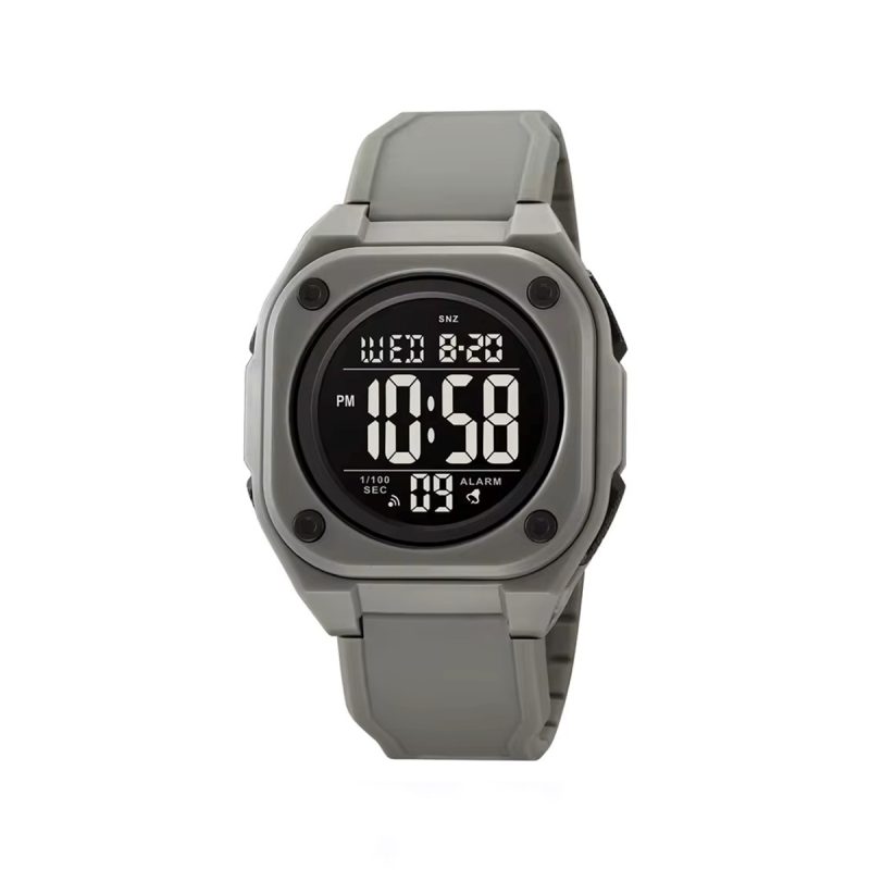 SKMEI 2160 Sports Luminous Electronic Watch-Gray