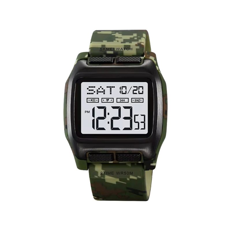 SKMEI 2193 Camouflage Digital Watch For Mens-Army