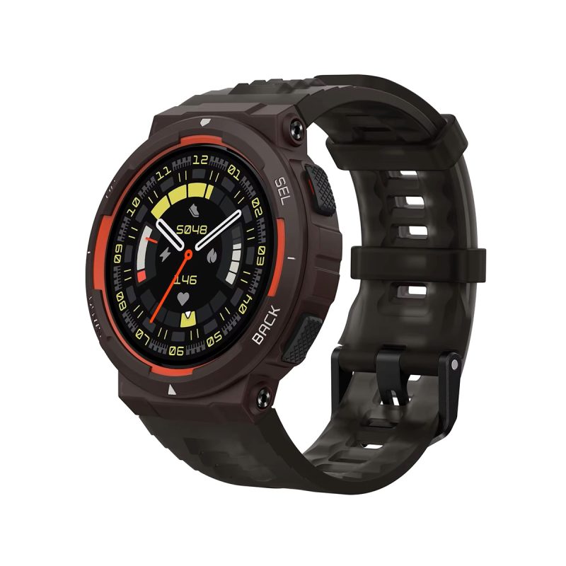 Amazfit Active Edge Rugged TFT Display Smartwatch-Lava Black