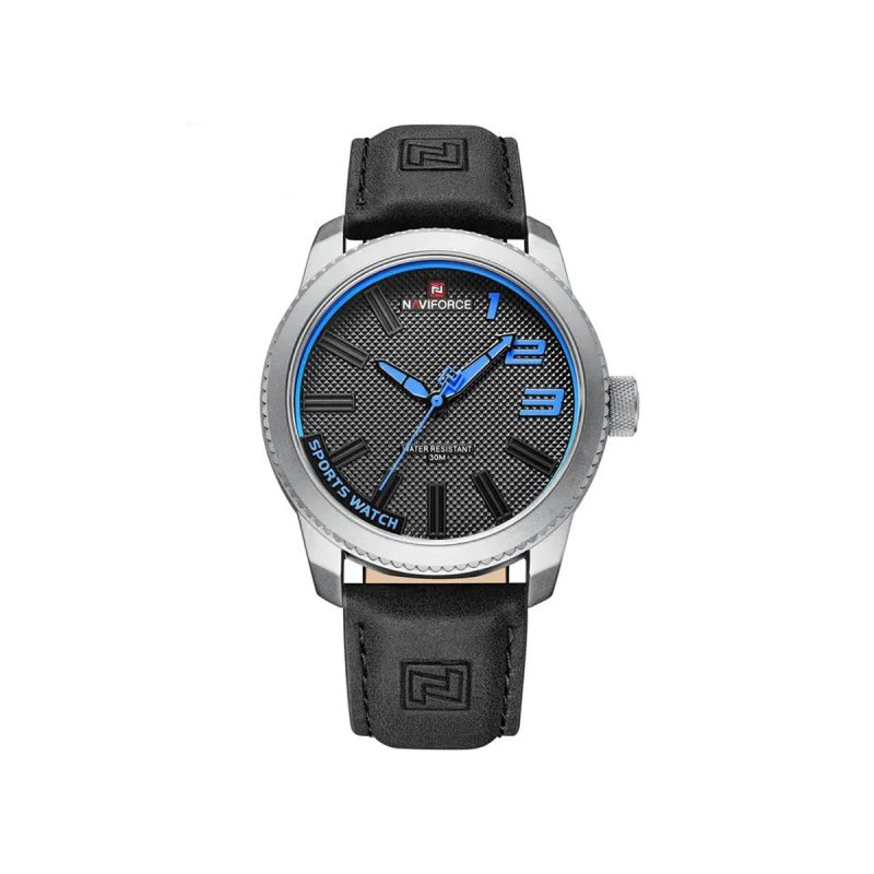 NAVIFORCE 9202 Casual Quartz Men's Analog Watch-Black Blue