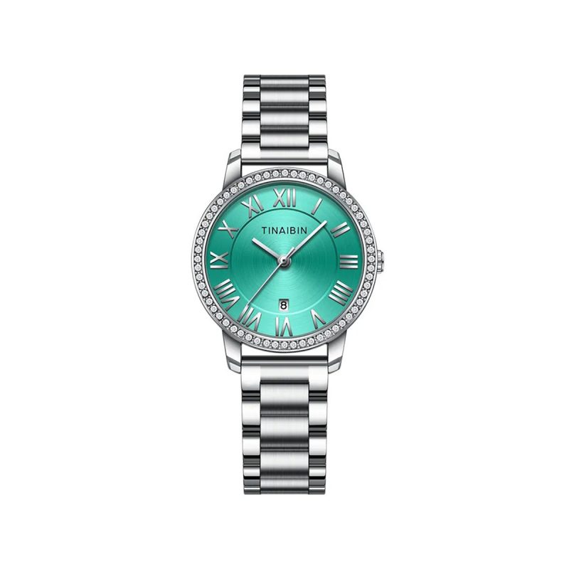 TINAIBIN 124 Fairy Style Ladies Watch Waterproof-Green