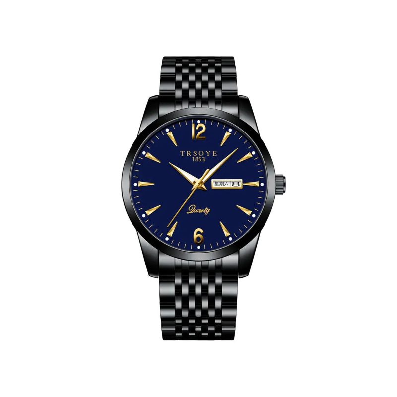 TRSOYE 068 Casual Analog Wristwatch With Day Date-Blue