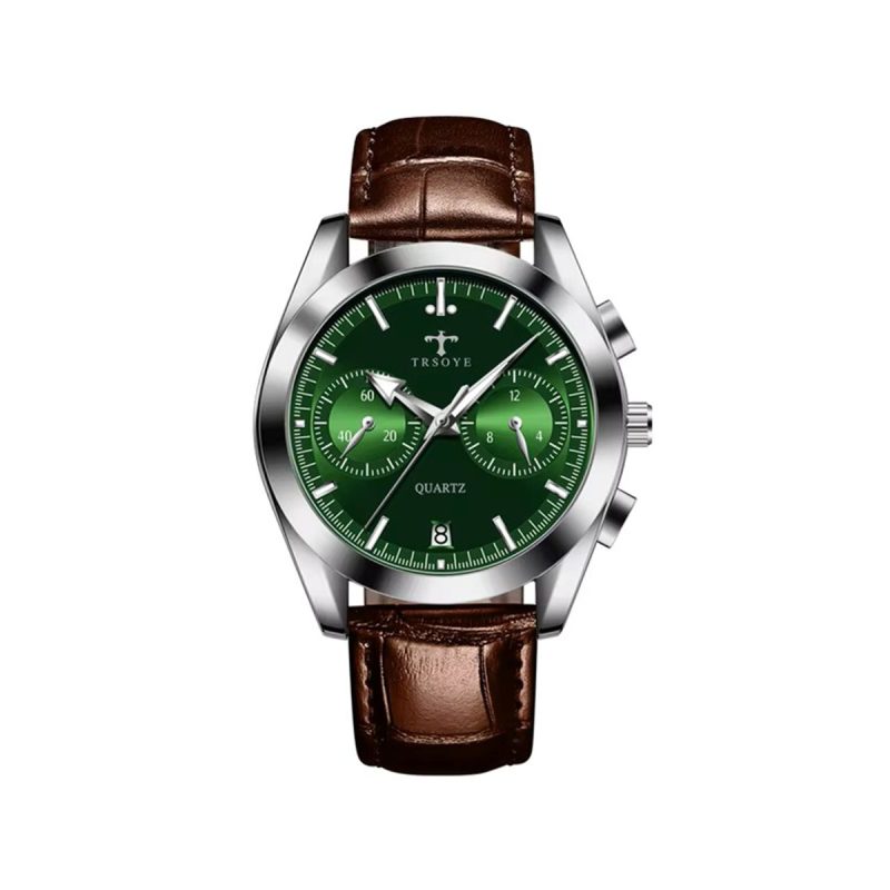 TRSOYE 6609 Chronograph Vintage Watch For Men's-Green