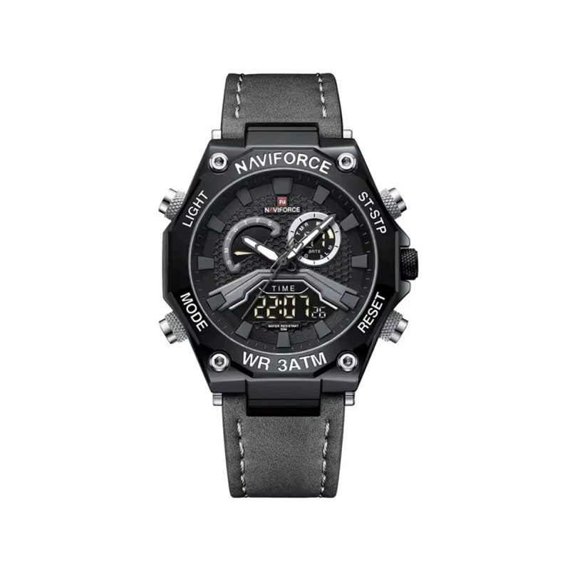 NAVIFORCE 9220 Dual Time Watch for Men-Ash