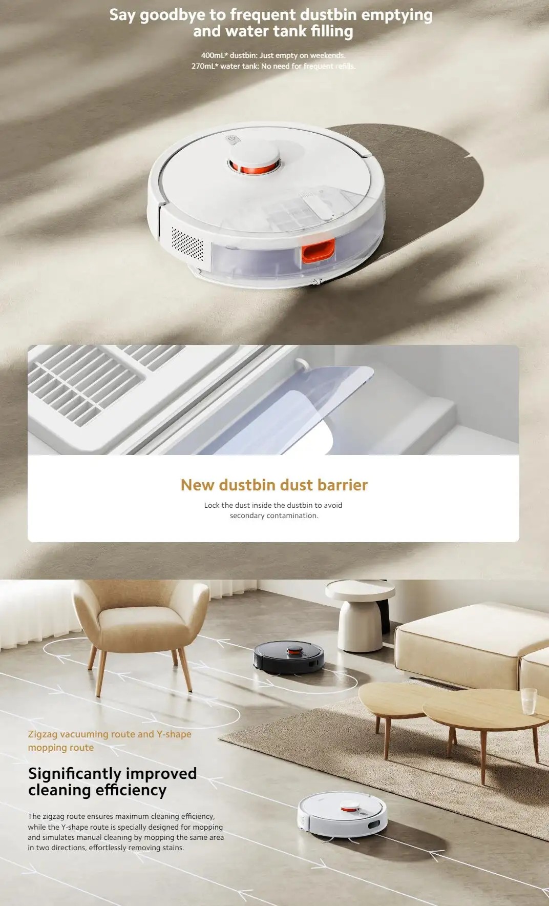 Xiaomi Robot Vacuum S20+ Robotic Mop